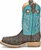 Side view of Double H Boot Mens 12 In Domestic Wide Square Toe Comp ICE Roper